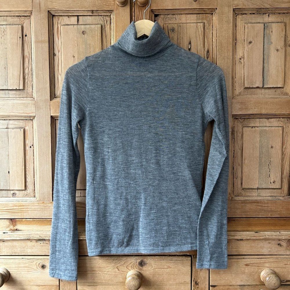Pringle of Scotland Size XS‎ (?) Lightweight Gray Turtleneck Sweater Normcore